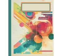 Retro Composition Notebook: Vintage Mid-Century Supergraphic Design | Aesthetic 70s 80s Lined Notebook for School, Work, or Journaling