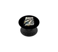 Retro Computer Baud Barrier Vintage Dial Up Modem Graphic PopSockets Adhesive PopGrip