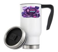 Retro Computer Fatal System Error Vacuum Insulated Thermal Travel Coffee Mug 480ml White