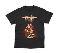 Retro Conan The Barbarian Movie Poster Inspired Direct to Garment Printed Cotton T-Shirt XL Black