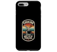 Retro Cooking Solves Most Of My Problems Funny Home Chef Case for iPhone 7 Plus/8 Plus