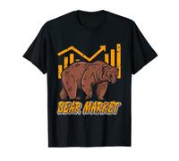 Retro Cool Bear Market Stock Crypto Investor Present Gift T-Shirt