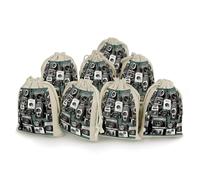 Retro Cool Camera Collection 8 PCS Muslin Bags with Drawstring Sachet Bags Empty Small Cotton Drawstring Bag Muslin Reusable & Washable Cotton Bag for Herb Spice Candy Soap Jewelry Wedding Gift Pouche