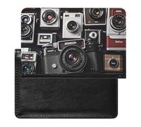 Retro Cool Camera Collection Passport Holder ID Card Protector Case Holder Travel Pack Unisex-adult Waterproof Passport