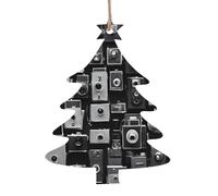 Retro Cool Camera Collection -Print Christmas Wooden Ornaments 2PCS- Handmade Eco-Friendly Hanging Decor For Tree Gifts Holiday Festivities.