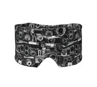 Retro Cool Camera Collection Print Sleep Eye and Ear Muffs Blocking for Home Office Camping Airplane Travel Nap Aid