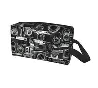 Retro Cool Camera Collection Print Travel Storage Bag for Men Women,Large Capacity Organizer Portable Toiletry Bag