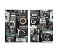 Retro Cool Camera Collection Printed Passport Cover Case Passport Holder For Travel Passport Cards Protector Travel Covers Wallet Case RFID Blocking Leather Card Case for Women Men, Retro Cool Camera