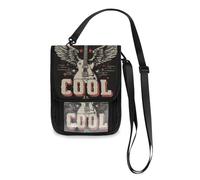 Retro Cool Guitar Travel Wallet Passport Holder Travel Wallet Organizer Slim Lightweight Crossbody Bag with Adjustable Strap