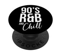 Retro Cool I Love 90's R&B & Chill R&B Music Lovers PopSockets Adhesive PopGrip