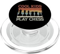 Retro Cool Kids Play Chess Checkmate Chess Players PopSockets PopGrip for MagSafe