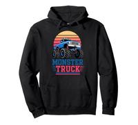 Retro Cool Monster Trucks Fun Boys Pullover Hoodie