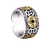 Retro Copper Alloy Band Handcrafted Aged Look Cultural Heritages Inspired Statement Accessory for Trendy Outfits Alloy Crafted Rings