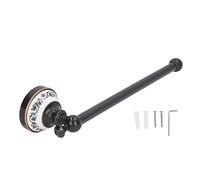 Retro Copper Bathroom Towel Bar, Single Wall Mounted Towel Rack for Bathroom and Kitchen, Brushed Bronze Finish Bath Towel Holder with Hardware Kit for Wet Environments