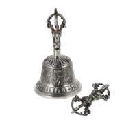 Retro Copper Five-strand Vajra Bell for Buddhist Ceremony Use