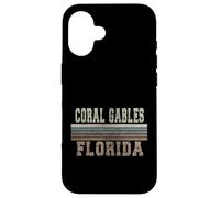Retro Coral Gables Florida Case for iPhone 16