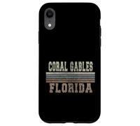 Retro Coral Gables Florida Case for iPhone XR