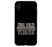 Retro Coral Gables Florida Case for iPhone XS Max