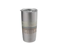 Retro Coral Gables Florida Stainless Steel Insulated Tumbler