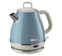 Ariete Vintage 2868/B Retro Style Cordless Jug Kettle, 1 Litre Capacity, 360 ° Rotating Base, Vintage Design, Blue