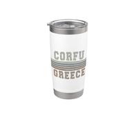 Retro Corfu Greece Stainless Steel Insulated Tumbler