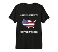 Retro Corpus Christi United States Distressed United States Premium T-Shirt