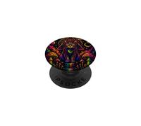 Retro Cosmic Cat Three Eyes Vintage Style Art PopSockets Adhesive PopGrip