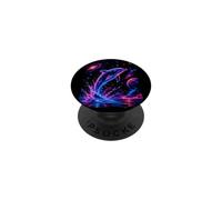 Retro Cosmic Dolphin Galaxy Vintage Style Art PopSockets Adhesive PopGrip