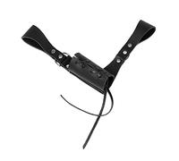 Retro Cosplay Medieval Faux Leather Warrior Sword Sheath Black right handed