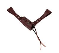 Retro Cosplay Medieval Faux Leather Warrior Sword Sheath Brown right handed