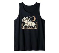 Retro cottagecore Farm Animal Exploring Wild toadstools Tank Top