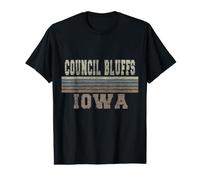 Retro Council Bluffs Iowa Value Graphic T-Shirt