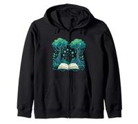 Retro Counseling Crew Knowledge Tree Design Zip Hoodie