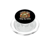 Retro Country Toads Take Me Home Frog Guitar Player PopSockets PopGrip for MagSafe