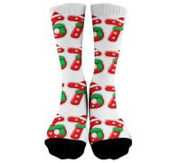 Retro Couple High Thermal Socks for Kids Novelty Print Cartoon Character Pattern Soft Stretchy Comfortable Comfortable Play Dress Up Party School Base