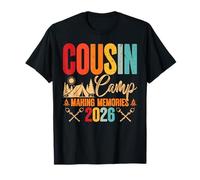 Retro Cousin Camp 2026 Making Memories Summer Family Reunion T-Shirt