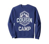 Retro COUSIN CAMP Host Grandma Grandpa Camping Crew Family Sweatshirt