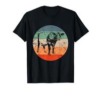Retro Cow Silhouette - Cattle Farmer Vintage Belted Galloway T-Shirt