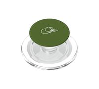 Retro Cowboy Hat Botanical Line Drawing Art PopSockets PopGrip for MagSafe