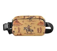 Retro Cowboys Yellow Fanny Packs Womens Waterproof Belt Bag Hip Pack Cute Waist Bag for Women, Retro Cowboys Yellow, 8 x 5.3 x 2.3 inch, Funny Cute, Retro Cowboys Yellow, 8 x 5.3 x 2.3 inch, Funny