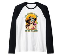 Retro Cowgirl Wild Woman Funny Western Cocktail Attitude Art Raglan Baseball Tee
