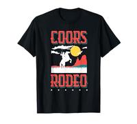 Retro Cowhide Riding Coors Cowboys Western Country Rodeo T-Shirt