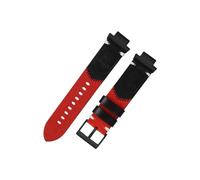 Retro Cowhide Watch band Fit for Casio G-SHOCK GA-2100 GA-2110 GBM-2100(Red-black,For GA2100)