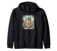 Retro Craft Beer Capital Shirt Colorado Hops Can Brewery Zip Hoodie