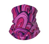 Retro Crayon Scribbles Neon Colors Neck Scarf Durable Neck Warmer Washable Half Face Headwear For Yoga Outdoor Climbing 30X26Cm