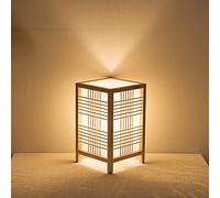 Retro Creative Japanese Style Wooden Table Lamp for Bedroom Living Room Restaurant Club Bamboo E27 Wood Color Table Lamp