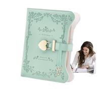 Retro Creative Journal - 6 Inch Leather Personal Notebook | with Lock and Key 360 Pages Refillable Notebook Journal for Women Girls Personal Organizers Journals Present