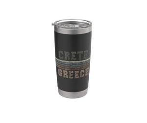 Retro Crete Greece Stainless Steel Insulated Tumbler