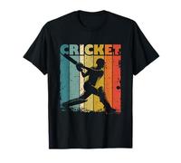 Retro Cricket Player Batter Batsman for Men Women Kids T-Shirt
