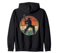 Retro Cricket Player Batter Batsman - I love Cricket Zip Hoodie